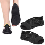 Maxbell 3xYoga Socks for Women Clasped Pilates Socks Grip Socks for Barre Yoga Pilates M Black