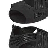 Maxbell 2xYoga Socks for Women Clasped Pilates Socks Grip Socks for Barre Yoga Pilates M Black