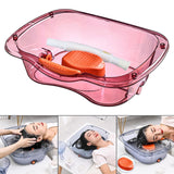Maxbell Hair Washing Basin with Pipe Daily Living Aids Washing Supplies Shampoo Bowl Style A