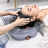 Maxbell Hair Washing Basin with Pipe Daily Living Aids Washing Supplies Shampoo Bowl Style B