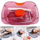 Maxbell Hair Washing Basin with Pipe Daily Living Aids Washing Supplies Shampoo Bowl Style D