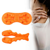 Maxbell 2 Pieces Trapezius Point Massager Manual Cervical Massage for Carpet SPA Car