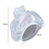 Maxbell Net Plopping Cap for Drying Curly Hair Reusable Bonnet for Curly Coiled Long