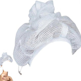 Maxbell Net Plopping Cap for Drying Curly Hair Reusable Bonnet for Curly Coiled Long