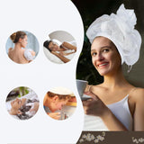 Maxbell Net Plopping Cap for Drying Curly Hair Reusable Bonnet for Curly Coiled Long