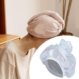 Maxbell Net Plopping Cap for Drying Curly Hair Reusable Bonnet for Curly Coiled Long