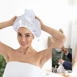 Maxbell Net Plopping Cap for Drying Curly Hair Reusable Bonnet for Curly Coiled Long