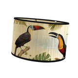 Maxbell Drum Lamp Shade E27 Replacemen Lamp Cover for Floor Lamps Desk Lamps Pendant Bird
