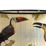 Maxbell Drum Lamp Shade E27 Replacemen Lamp Cover for Floor Lamps Desk Lamps Pendant Bird