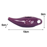 Maxbell Ceramic Neti Pot Nose Cleaner for Nasal Cleansing Nasal Rinsing Removes Dust Violet