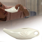 Maxbell Ceramic Neti Pot Nose Cleaner for Nasal Cleansing Nasal Rinsing Removes Dust Light Gray