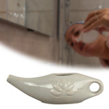 Maxbell Ceramic Neti Pot Nose Cleaner for Nasal Cleansing Nasal Rinsing Removes Dust Dark gray