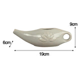 Maxbell Ceramic Neti Pot Nose Cleaner for Nasal Cleansing Nasal Rinsing Removes Dust Dark gray