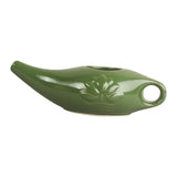 Maxbell Ceramic Neti Pot Nose Cleaner for Nasal Cleansing Nasal Rinsing Removes Dust Dark green