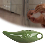 Maxbell Ceramic Neti Pot Nose Cleaner for Nasal Cleansing Nasal Rinsing Removes Dust Dark green