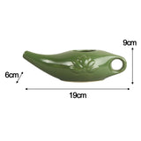 Maxbell Ceramic Neti Pot Nose Cleaner for Nasal Cleansing Nasal Rinsing Removes Dust Dark green
