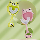 Maxbell Manual Toothbrush Children's Toothbrush for Children 2-12 Years Old Toddlers Pink