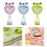 Maxbell Manual Toothbrush Children's Toothbrush for Children 2-12 Years Old Toddlers Pink
