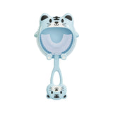 Maxbell Manual Toothbrush Children's Toothbrush for Children 2-12 Years Old Toddlers Blue