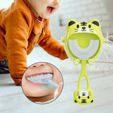 Maxbell Manual Toothbrush Children's Toothbrush for Children 2-12 Years Old Toddlers Green