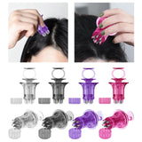 Maxbell Scalp Applicator Comb Reusable Hair Liquid Brush Hair Care with Clear Scales white for liquid