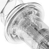 Maxbell Scalp Applicator Comb Reusable Hair Liquid Brush Hair Care with Clear Scales white for liquid