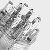 Maxbell Scalp Applicator Comb Reusable Hair Liquid Brush Hair Care with Clear Scales white for liquid