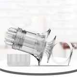 Maxbell Scalp Applicator Comb Reusable Hair Liquid Brush Hair Care with Clear Scales white for liquid