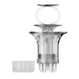 Maxbell Scalp Applicator Comb Reusable Hair Liquid Brush Hair Care with Clear Scales white for liquid