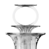 Maxbell Scalp Applicator Comb Reusable Hair Liquid Brush Hair Care with Clear Scales white for liquid