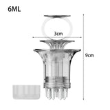 Maxbell Scalp Applicator Comb Reusable Hair Liquid Brush Hair Care with Clear Scales white for liquid