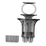 Maxbell Scalp Applicator Comb Reusable Hair Liquid Brush Hair Care with Clear Scales black for liquid