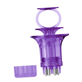 Maxbell Scalp Applicator Comb Reusable Hair Liquid Brush Hair Care with Clear Scales violet for liquid