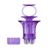 Maxbell Scalp Applicator Comb Reusable Hair Liquid Brush Hair Care with Clear Scales violet for liquid