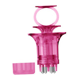 Maxbell Scalp Applicator Comb Reusable Hair Liquid Brush Hair Care with Clear Scales pink for liquid