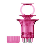 Maxbell Scalp Applicator Comb Reusable Hair Liquid Brush Hair Care with Clear Scales pink for liquid