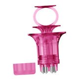 Maxbell Scalp Applicator Comb Reusable Hair Liquid Brush Hair Care with Clear Scales pink for liquid
