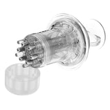 Maxbell Scalp Applicator Comb Reusable Hair Liquid Brush Hair Care with Clear Scales white for paste