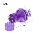 Maxbell Scalp Applicator Comb Reusable Hair Liquid Brush Hair Care with Clear Scales violet for paste