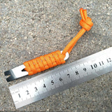 Maxbell Pocket Crowbar Keychain Winding Pin Key Pry Bars Keychain for Hiking Indoors Black