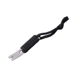 Maxbell Pocket Crowbar Keychain Winding Pin Key Pry Bars Keychain for Hiking Indoors Black