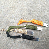 Maxbell Pocket Crowbar Keychain Winding Pin Key Pry Bars Keychain for Hiking Indoors Black