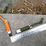 Maxbell Pocket Crowbar Keychain Winding Pin Key Pry Bars Keychain for Hiking Indoors Black