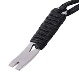 Maxbell Pocket Crowbar Keychain Winding Pin Key Pry Bars Keychain for Hiking Indoors Black