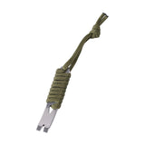 Maxbell Pocket Crowbar Keychain Winding Pin Key Pry Bars Keychain for Hiking Indoors Green