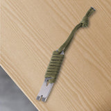 Maxbell Pocket Crowbar Keychain Winding Pin Key Pry Bars Keychain for Hiking Indoors Green