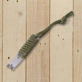 Maxbell Pocket Crowbar Keychain Winding Pin Key Pry Bars Keychain for Hiking Indoors Green