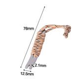 Maxbell Pocket Crowbar Keychain Winding Pin Key Pry Bars Keychain for Hiking Indoors Khaki