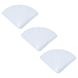 Maxbell 60Pcs Hat Sweat Liner Disposable Self Adhesive Stickers Hat Liner Sweatbands white