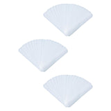 Maxbell 60Pcs Hat Sweat Liner Disposable Self Adhesive Stickers Hat Liner Sweatbands white